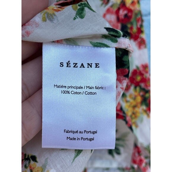Sézane Pierro Shirt Bouquet De Rose size 34/4 - Picture 11 of 12